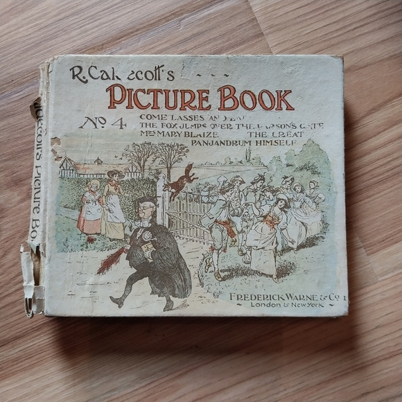 Antique 1910 Frederick Warne R. Caldecott's Picture Book No. 4 - Picture 2 of 9